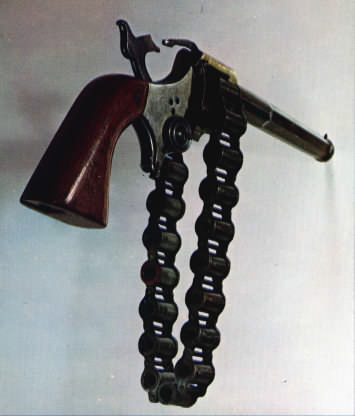 a unique gun - Henry Josselyn's 20 shot revolver.
