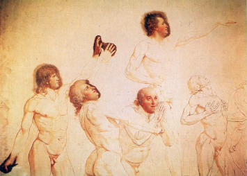Jacques Louis David's study for the painting Le Serment du Jeu de Paume (The Oath at the Tennis Court)