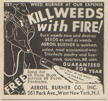 Aeroil burner : Kill weeds with fire! 2000º F
