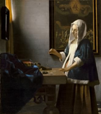 Vermeer's Woman Holding a Balance